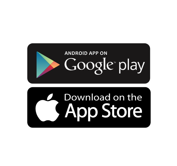 Google Play and Apple App Store icons